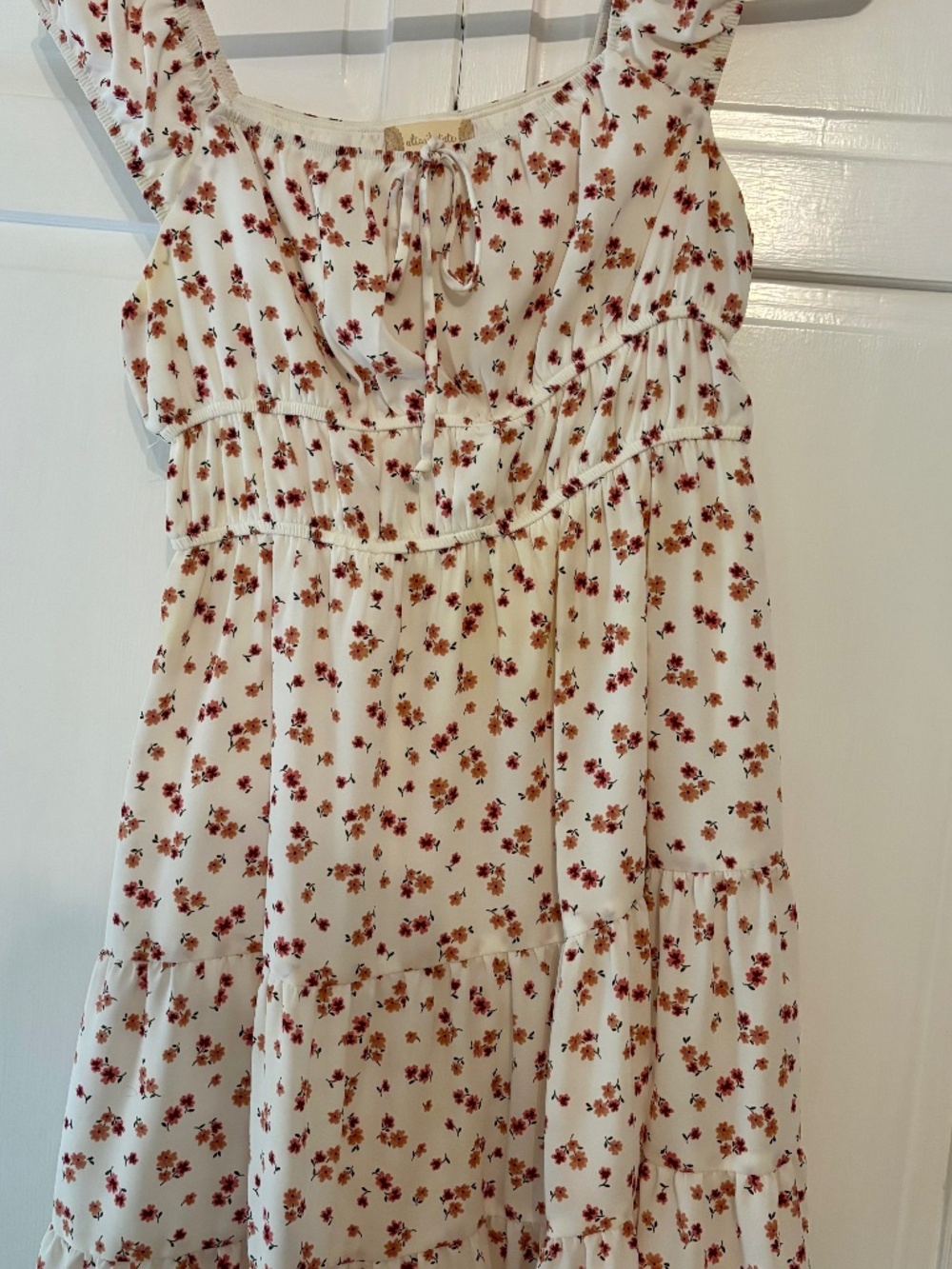 Altar'd State White Floral Dress Medium M